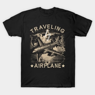 Traveling by Airplane T-Shirt